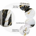 thumbnail image 5 of Shower Curtain, Retro Black Gold Marble Texture Waterproof Shower Curtain Set with Hooks for Bathroom Showers,Stalls and Bathtubs,72x84In Abstract Cracks Art, 5 of 9