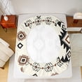 thumbnail image 5 of jejeloiu Vintage Aztec Geometric Twin Sheet Sets,Boho Bohemain Geometrry Twin Fitted Sheet,White Beige Brown Flat Sheet,Super Cozy Room Decor,3 Pieces, 5 of 7