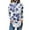 Blue, variant on TQWQT Long Sleeve Shirts for Women Plus Size Turtlenecks Tunic Top Loose Fit Floral Printed T Shirts Mockneck Curved Hem Graphic Tee Fall Outfits 2024 Purple S