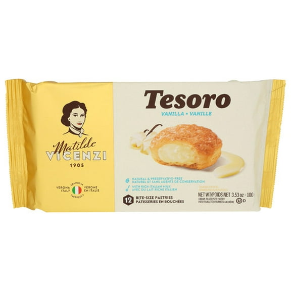 (Pack of 10) Vicenzi Cookies Puff Pastry Vanilla 3.53 oz