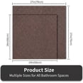 thumbnail image 2 of 24 x 24 Inch Square Loofah Shower Mat Non Slip, Soft PVC Quick Drying Shower Floor Mat with Drain, Foot  Bath Mats for Bathroom, Tub, Wet Areas, 2 of 6
