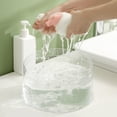 thumbnail image 6 of Clear Folding Water Bucket Outdoor Vegetable Clothing Water Basins Food Storage Container for Camping Hikings Fishing, 6 of 7