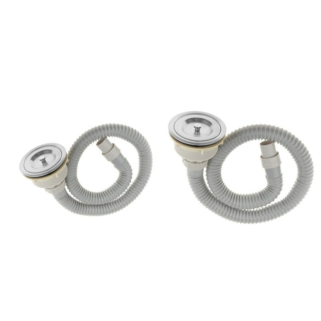 2x Colador de cabellero Del Fregadero Del Fregadero Del Lavabo Del Lavabo para cuenco Del ú Del Salón Del Drenaje Inoxidable Tubo