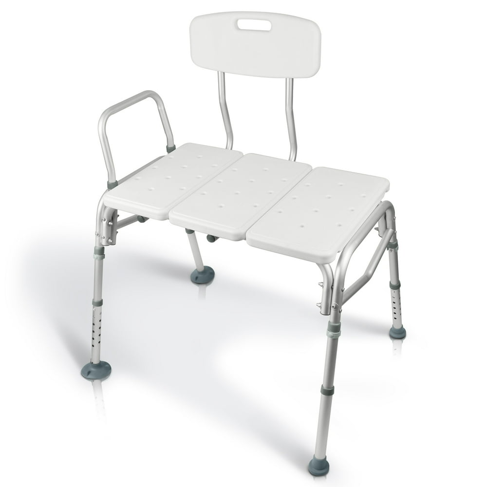 Vive Bariatric Tub Transfer Bench Heavy Duty Bath & Shower Assist Adjustable Handicap Shower