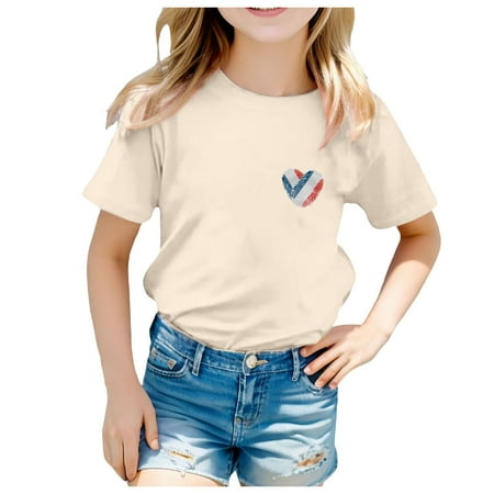 

Baby Summer Shirt Toddler Boys Girls Short Sleeve Toddler Boys Girls Prints Short Sleeve Prints T Shirt Tops Clothes Cute Top For Girls 4-5 Years