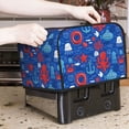 thumbnail image 6 of KLL Nautical Animals Print 4 Slice Toaster Dust Covers Kitchen Small Appliance Cover with 2 Pockets,Can hold Jam Spreader Knife & Toaster Tongs (12.4 x 10.6 x 8.2), 6 of 6