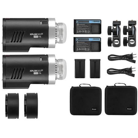 UPC: 0192223083455 | XPLOR 300 Pro TTL R2 Battery-Powered Outdoor Flash – 2 Pack