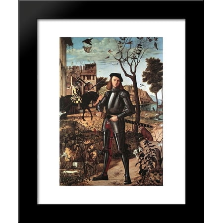 Portrait of a Knight 20x24 Framed Art Print by Vittore Carpaccio