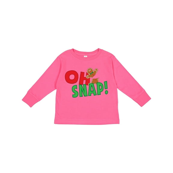 Inktastic Oh Snap Boys or Girls Long Sleeve Toddler T-Shirt