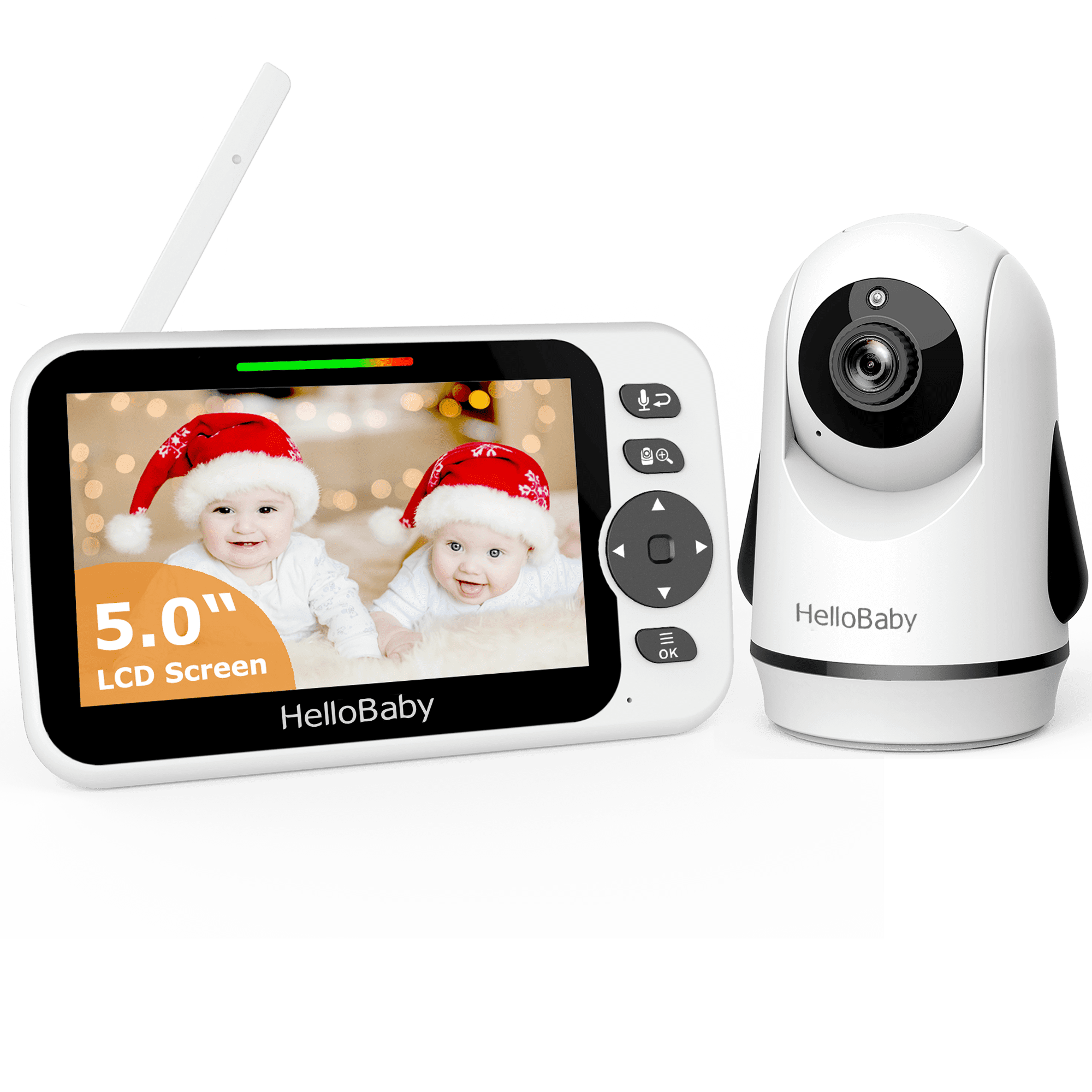 Baby Monitor HelloBaby HB65 - Video/Audio, Visione Notturna, Telecamera PTZ - Foto 5