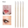 thumbnail image 1 of Brocha de maquillaje desechable Ticfox 100 piezas cepillo de labios limpieza de pestañas, 1 of 12