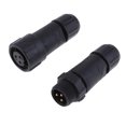 thumbnail image 3 of Junta 2/3/4 del zócalo del enchufe del conector del cable de alambre de la impermeable IP67 3 pines Sunnimix Conector de cable a prueba de agua, 3 of 7