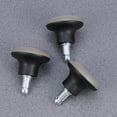 thumbnail image 5 of Qiysamall 5Pcs PU Chair Bell Glides Replacement Carpet Chair Casters OOffice Chair or Stool Swivel Caster Wheels to Fixed Stationary Castors Black, 5 of 10