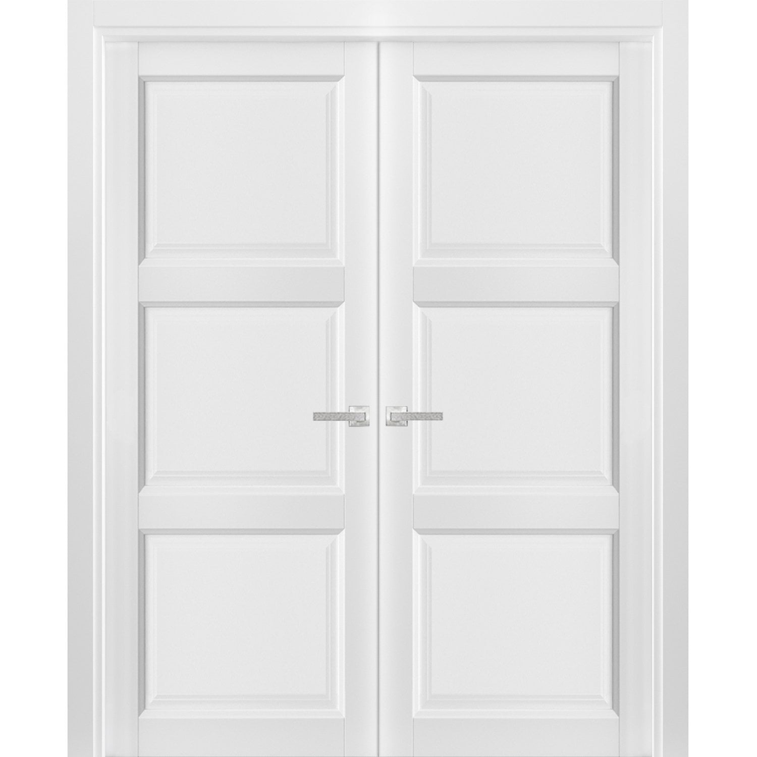 Solid French Double Doors 60 x 80 inches - Walmart.com