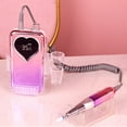 thumbnail image 1 of Electric Nail File Machine, Nail Drill Electric File 0-35000RPM Multifunctional Non Slip Grip Rechargeable  for Shops Gradient Gold,Gradient Blue,Gradient violet,Electroplated, 1 of 7