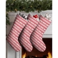 thumbnail image 3 of 3 Pcs Christmas Stockings,Red Christmas Pattern Stockings Christmas,14.8'' Xmas Stockings,Christmas Party Favors,Christmas Party Decorations,Christmas Stockings Personalized, 3 of 5