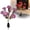 Purple, variant on Spring Solar Flower Garden Stake Lights Warm White LED Carnation Shaped Pathway Lamp Mother's Day Floral Lantern Decoration for Patio Yard Villa Use