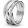 thumbnail image 1 of Anillo Pandora Entrelazado Esterlina Original Joyería Fina 190919Cz | Talle 48 | Joyería De Lujo Para Mujer | Ideal Para Regalo Elegante | Compatible Con Charms Pandora, 1 of 5