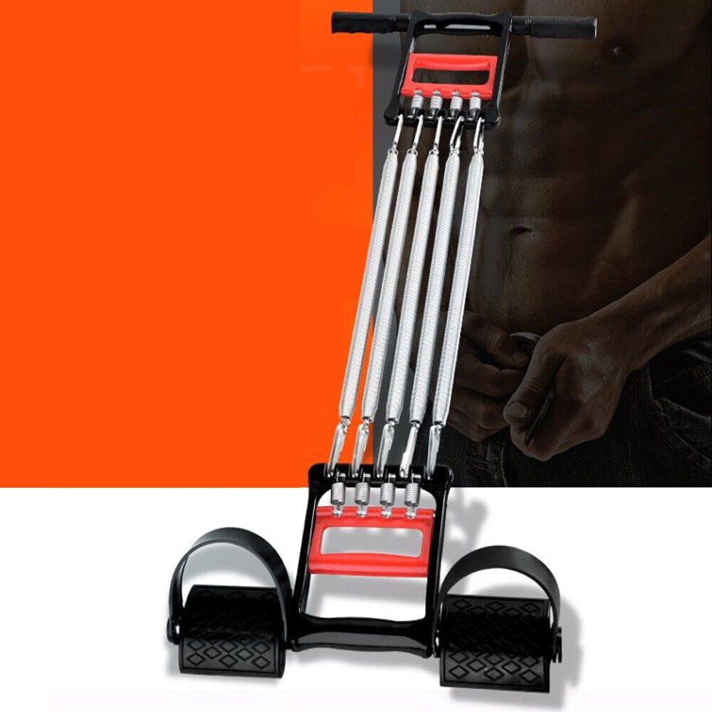 5 Springs Chest Expander Exercise Muscle Pulling Gym Strength Fitness Training for home, office, school