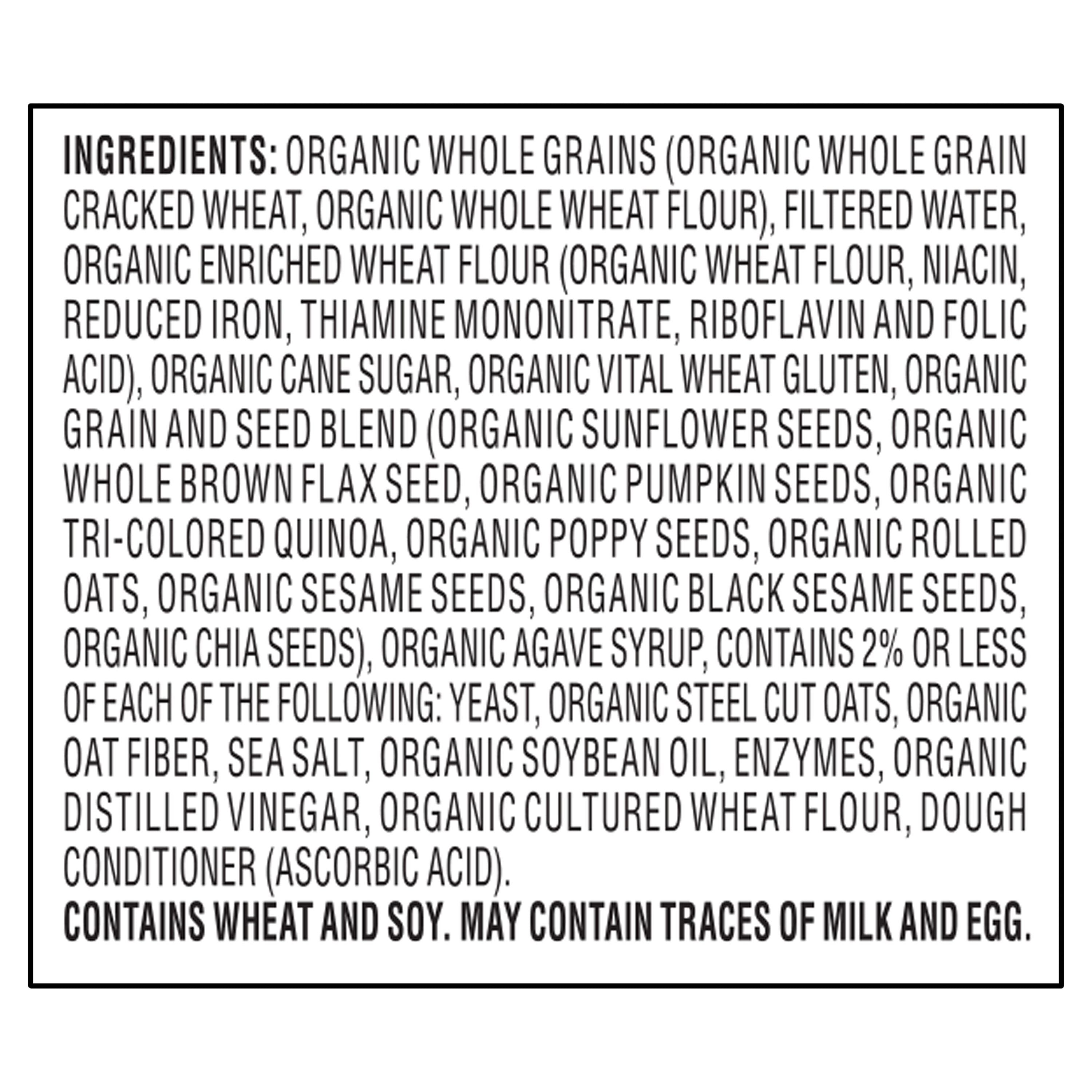 Great Value Organic Thin-Sliced Select Seeds Bread, 20 oz