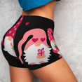 thumbnail image 4 of Susaid Love You Mom Print Intensify Workout Shorts for Women Seamless Scrunch Short Gym Yoga Running Sport Active Exercise Fitness Shorts-Medium, 4 of 8