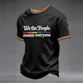 thumbnail image 3 of Mens We The People Means Everyone Simple Rainbow Stripe Pride Funny Tshirts Casual Short Sleeve Crew Neck Graphic Tees, 3 of 5