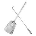 thumbnail image 3 of Long Foyer Ensemble d'Outils Pinces à Cheminée pour Camping Intérieur Extérieur Argent, 3 of 9
