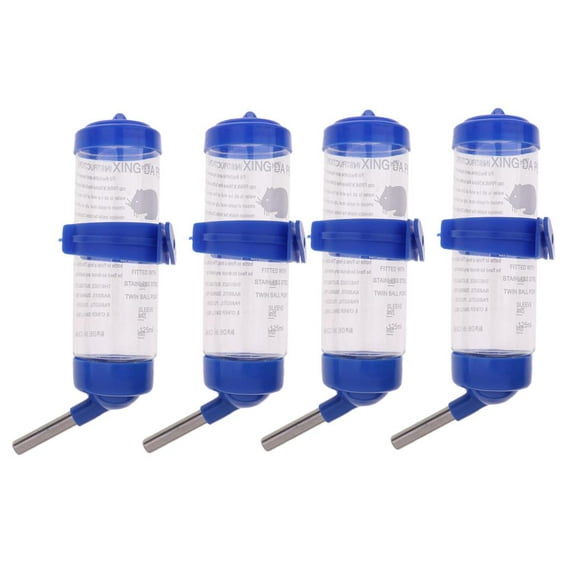 4Pcs Small Bottle | Great for Hamsters, Mice, Guinea Pigs & Rabbits
