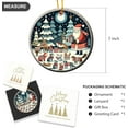 thumbnail image 2 of Christmas Santa and Forest Friends Ceramic Christmas Ornament, Xmas Tree Holiday Keepsake Gift Xmas Gift Ornament Gift Box Included - Christmas Ornament - Holiday Tree Decoration -..., 2 of 5