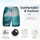 thumbnail image 3 of Fotbe Turquoise Ocean Reflection Traje de Baño para Hombre – Shorts de Natación de Secado Rápido con Forro y Bolsillos-X-Large, 3 of 6