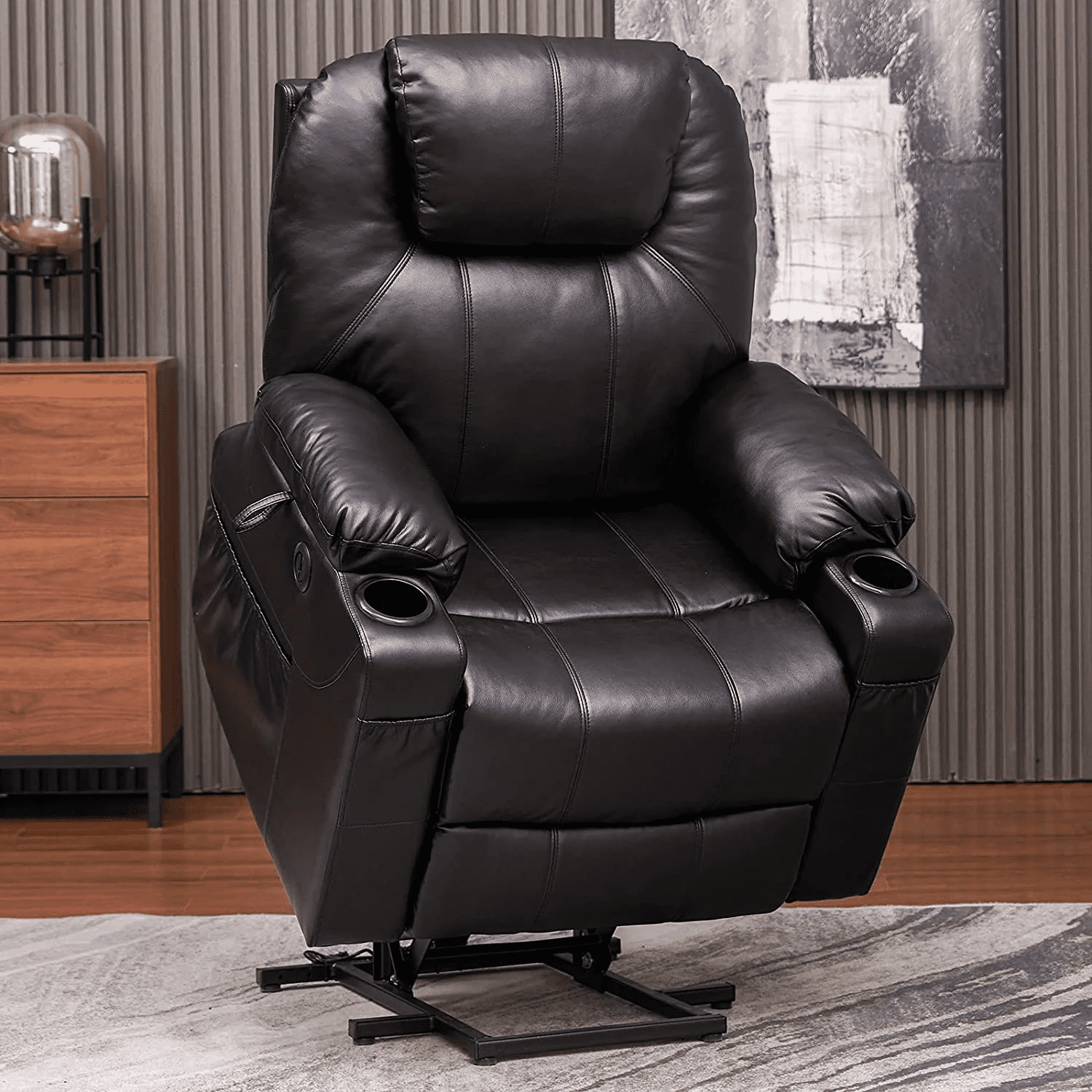 TEKAMON Large Power Lift Recliner Chair with Massage and Heat Ergonomic