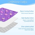 thumbnail image 4 of Ironing Mat Portable Ironing Blanket for Table Top Travel Ironing Pad for Washer Dryer 27.6" x 47.2" Purple Hearts and Flowers, 4 of 6