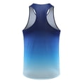 thumbnail image 6 of Yoga Tops for Women Sleeveless Cropped Tank Tops Open Back Camisole Tennis Yoga Athletic Running Shirts Loose Fit Racerback Breathable Tee (Dark Blue,L), 6 of 6