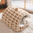 thumbnail image 4 of Pet Nest Thickened And Warm In Winter, Curved House Nest For Dogs And Cats, Dog Nest For Dogs, 4 of 6