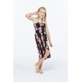 thumbnail image 5 of Girl Hawaiian Halter Dress in Pink Black Hibiscus Vine Size 10, 5 of 5