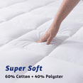 thumbnail image 6 of Yalamila Full Size Waterproof Mattress Pad Cover Cotton Quilted Pillow Top Mattress Cover with Deep Pocket 8-21" Cooling Mattress Topper White, 6 of 9