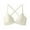 Gold, variant on Women's Push Up Front Closure Bra Wireless Seamless Criss-Cross Back Smoothing Bra No Underwire Spaghetti Strap Sexy Lift Up Bra Beige M