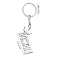 thumbnail image 3 of Daiosportswear Elegant Alloy Mother's Day Keychain Pendant, Unique Design, Silver, 1.2x2 Inches, Durable Gift for Parents, Key Organizer Accessory, 3 of 6