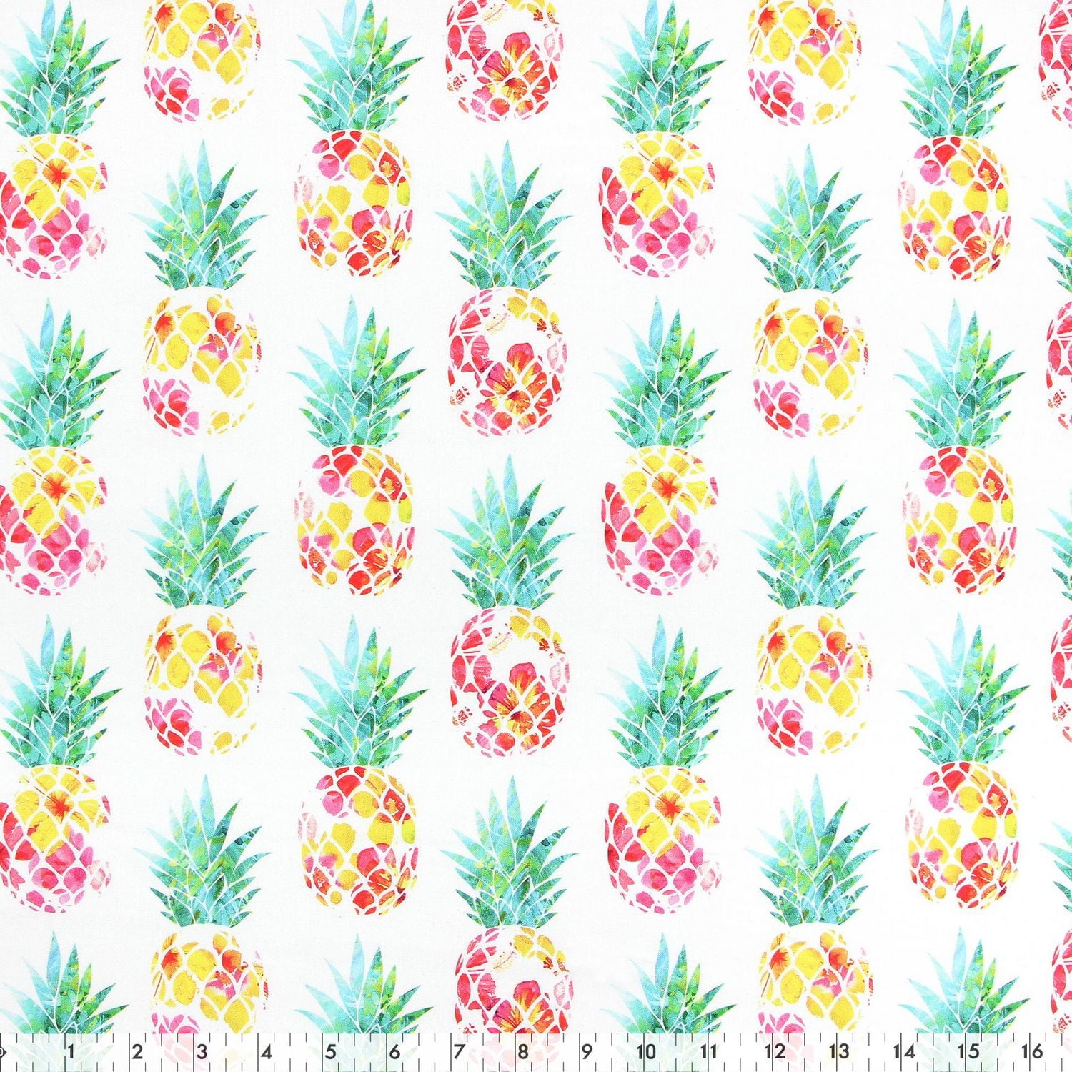 Fabric Creations Tropical Pineapple Cotton Fabric by the Metre 107 cm (42")