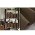 thumbnail image 2 of PVCS Short Valance Curtains for Window Kitchen Living Bathroom, 52" x 16.5", Brown, 2 of 4