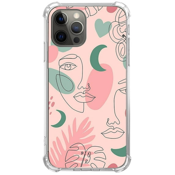 Face Art Case Compatible with iPhone 13 Pro Max,Unique Art Design TPU Shock-proof Full Cover