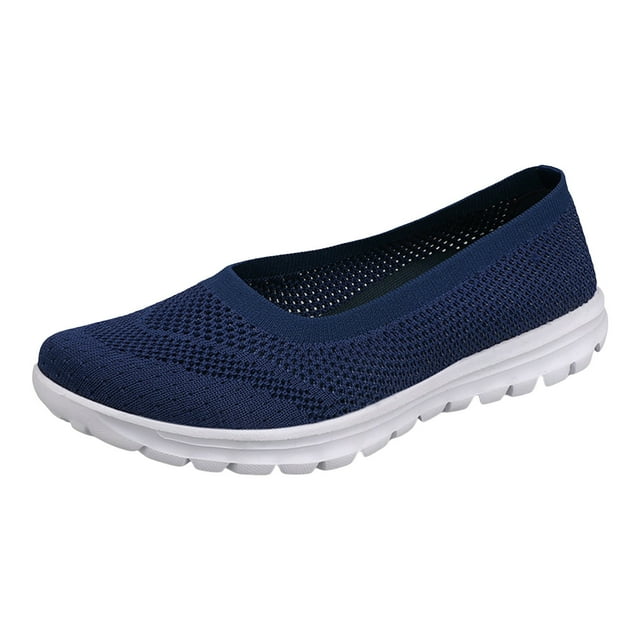 Kcodviy Women Casual Shoes Able Casual Tennis Shoes for Women Colorful Summer New Pattern Mesh Womens Shoes Casual Dress Breathable and Comfortable Non Slip in Shoes Women Casual Slip Large Shoes