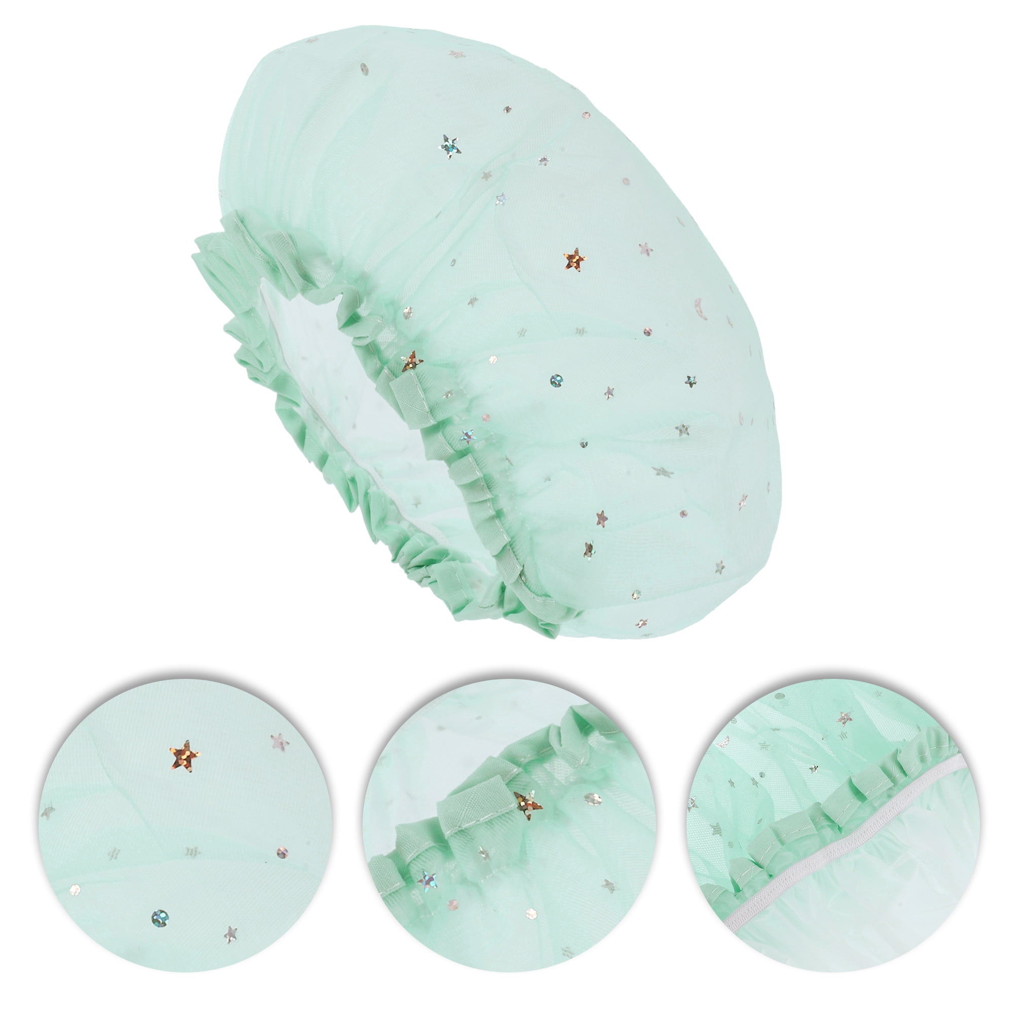 NOMADIC NOOK Women's Portable Shower Cap Multicolor 4 Pcs