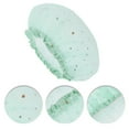 thumbnail image 3 of Unique Bargains 1 Pc Women Portable Shower Cap for Bathroom Business Travel Green Yarn PEVA, 3 of 3
