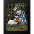 thumbnail image 2 of Crane, Walter 12x14 Black Modern Framed Museum Art Print Titled - Hind in the Wood - In the Forest, 2 of 5