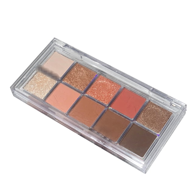 Paleta de sombras de ojos minerales Nudes, 10 tonos neutros, para un look de ojos natural o ahumado, maquillaje de ojos.