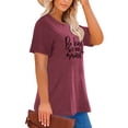 thumbnail image 4 of XCHQRTI Be Kind Womens Shirt Plus Size Graphic Tees Short Sleeve O Neck Summer Casual T Shirt, 4 of 7
