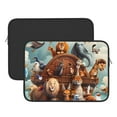 thumbnail image 2 of Pofeuu Animal Filled Noahs Ark Print Laptop Carrying Case,13-15-Inch Laptop and Tablet, Sleek Design, Durable and Water-Repellent Fabric, Business Casual or School-13 inch, 2 of 8