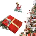 thumbnail image 1 of Feltree Branches de Baies Rouges Artificielles de Noël pour Décoration Festive, Découpes de Fruits Réalistes, Arrangements Floraux, 9.44 Pouces, 1 of 8