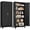 Black-75''H-Blinds, variant on SteeLoong 75"H Kitchen Pantry Cabinet,Metal Storage Cabinet, with 2 Door and 4 Adjustable Shelves,White Cupboard for Livingroom,Pantry,Kitchen